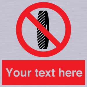 Custom Do Not Change Grinding Wheel Sign